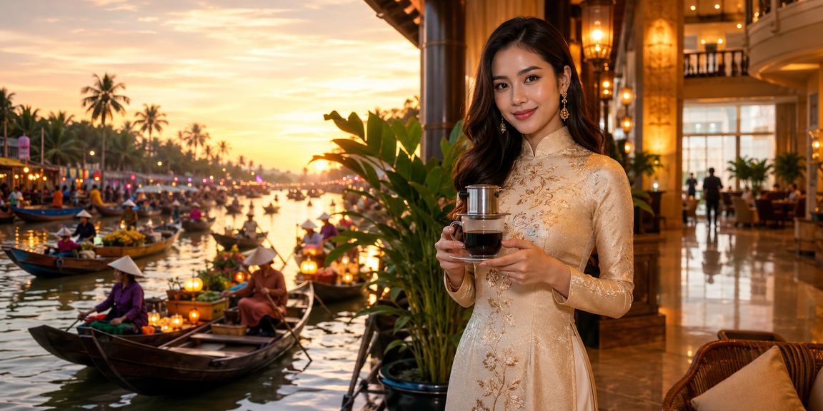 Người chơi sử dụng ứng dụng a8858 trên điện thoại tại miền Tây sông nước